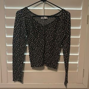 Black Floral Shirt